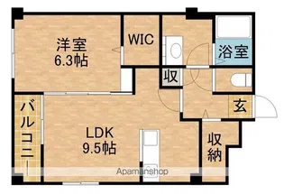 L’ALBA DI SECONDO(ラルバ・ディ・セコンド)【2階】の間取り