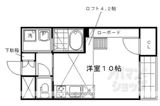 アクアプレイス京都西陣【704号室】の間取り