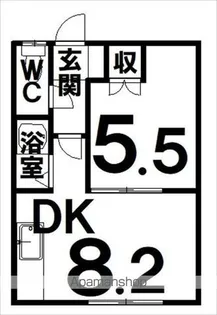 ミワハイツ2【1号室】の間取り