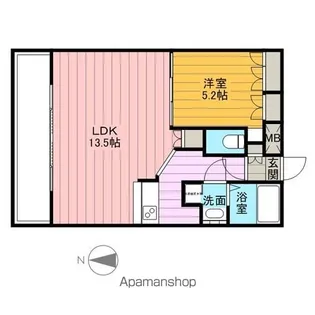 レジディア錦糸町【6階】の間取り