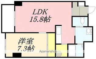Gウェーブ松風【7階】の間取り