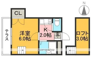 STハウスⅡ【1階】の間取り