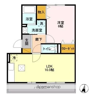 千葉県八千代市大和田新田【アパート】の間取り
