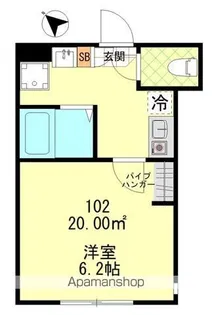 カーサアシュエ【1階】の間取り