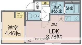 コーポSASAKI【2階】の間取り