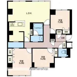 グリーンホームズ1【4階】の間取り