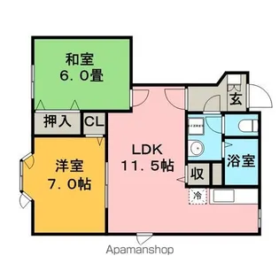 エスパルコ【1階】の間取り