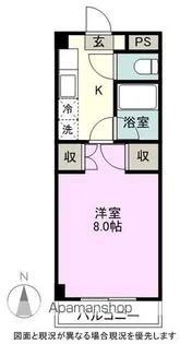 コーポサークルワンB【203号室】の間取り