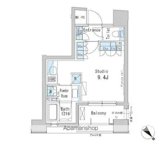 パークアクシス茅場町【9階】の間取り