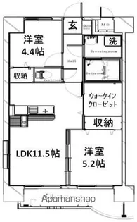 千歳ガーデンヒルズレジデンス【506号室】の間取り