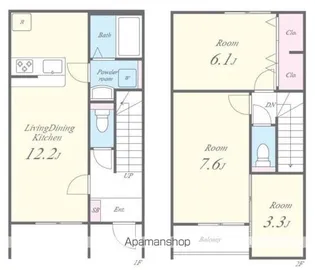 MIAOUBLE(ミャウブル)【1階】の間取り