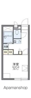 レオパレスコンフォートS【1階】の間取り