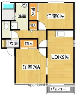 セジュール【102号室】の間取り