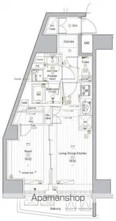 PREMIUM CUBE G 後楽園【5階】の間取り