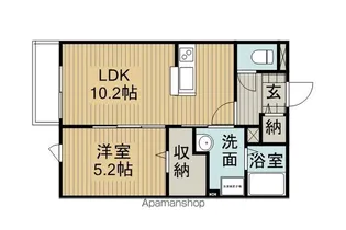 ラシーネ・K【202号室】の間取り