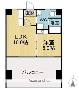 ブルックス福井片町【501号室】の間取り