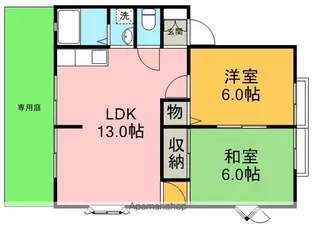 ヴァンヴェールB【1階】の間取り