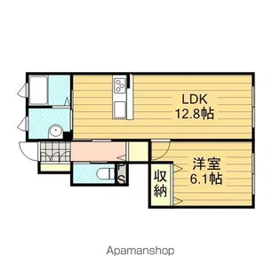 エルヴァールヤマト【1階】の間取り