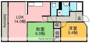 セントマルベリー【303号室】の間取り