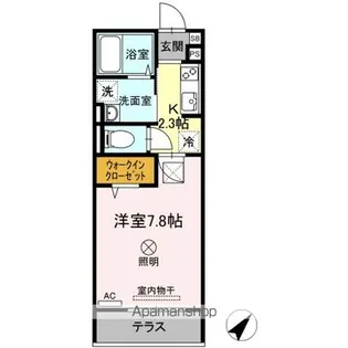 ルミナス大和町【1階】の間取り