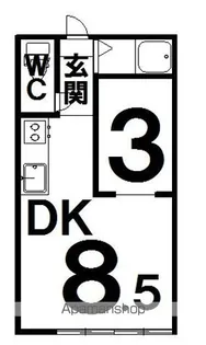 スカイパレスⅦ【1階】の間取り