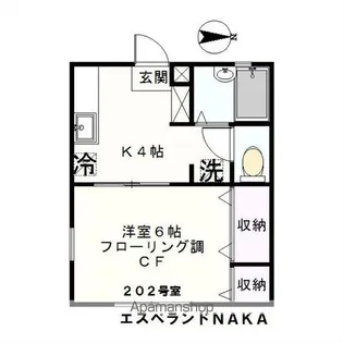 エスペランドNAKA【2階】の間取り