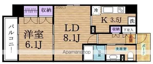 コンフォリア浅草松が谷【9階】の間取り