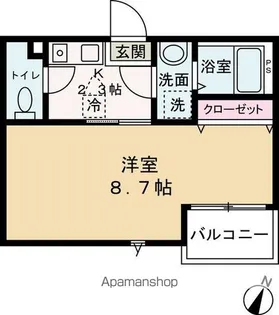 ゆいの木杉田【1階】の間取り
