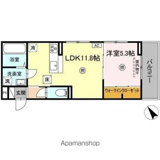 D-resena松橋S【1階】の間取り