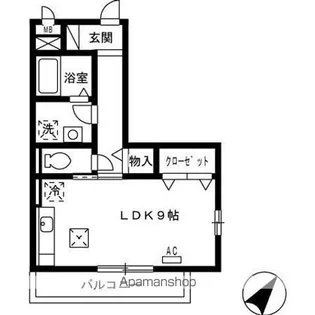 リフレさつき【3階】の間取り