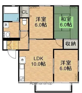 ウェルビラ寿【2階】の間取り