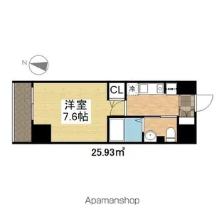 パークアクシス丸の内【6階】の間取り