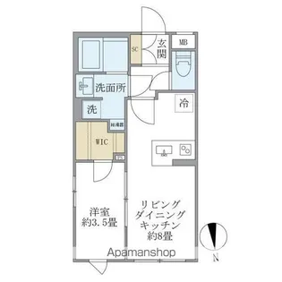 COMPOSITE目黒鷹番【2階】の間取り