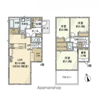 埼玉県さいたま市見沼区東大宮7丁目【一戸建】の間取り