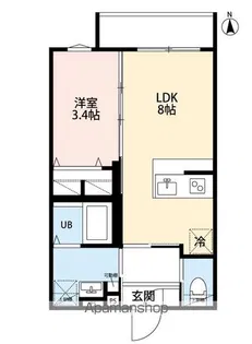 ROBOT HOME 都立家政【1階】の間取り