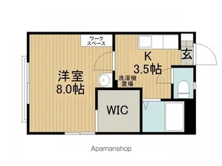 グランシャリオ湖浜B棟【B101号室】の間取り