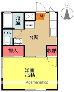 メゾンミヤウチ【2-A号室】の間取り