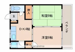井上アパート【110号室】の間取り