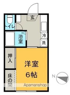 プチメゾンひろ【105号室】の間取り