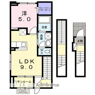ラ・メゾンSH【3階】の間取り
