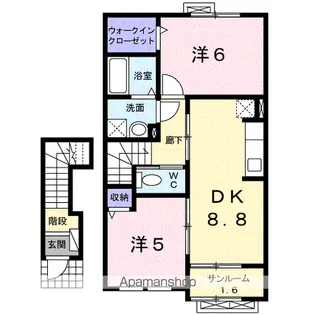 ジニアス 2【2階】の間取り