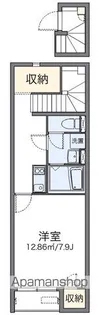 レオネクストKATSURAⅡ【202号室】の間取り