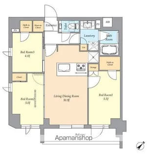 AIFLAT渋谷西原【4階】の間取り
