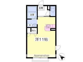 シャーメゾン安倍館C【2階】の間取り