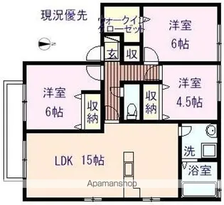 グレイスヒルズ蔵王 C棟【2階】の間取り