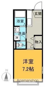 ディアスアムール【201号室】の間取り