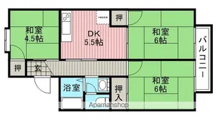 メゾン・ドゥ・パサージュ【2階】の間取り