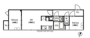 PRIMAL石神井公園【1階】の間取り