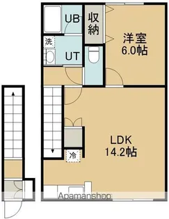 CSSHOWA【203号室】の間取り
