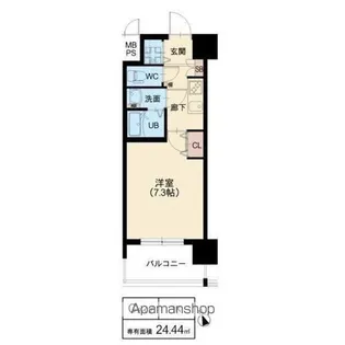 スプランディッド天王寺Ⅲ【13階】の間取り
